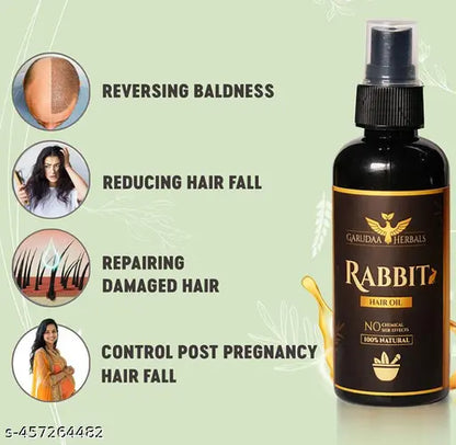 Rabbit Herbal Hair Oil – 100% Stronger, Healthier Growth ⭐⭐⭐⭐⭐ 4.9/5