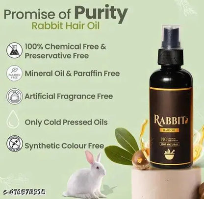 Rabbit Herbal Hair Oil – 100% Stronger, Healthier Growth ⭐⭐⭐⭐⭐ 4.9/5
